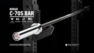 ウエイトトレーニング Rogue C-70S Bar Boneyard Rogue C-70S (Black Shaft / Bright Zinc Sleeve) | Rogue Fitness